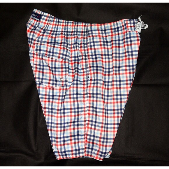 Johnnie-O Santa Monica Men's Casual Plaid Swim Trunks Swim Trunks Size Large - Picture 4 of 8